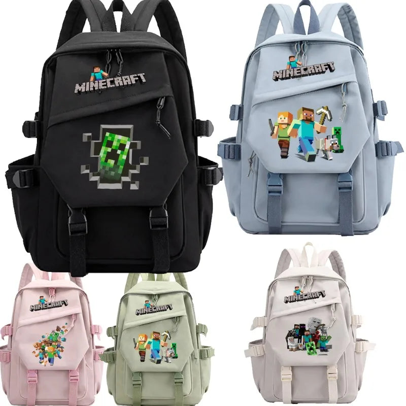 Sac Scolaire Minecraft Pour Enfant