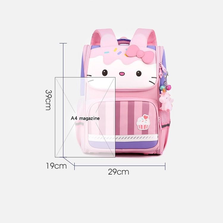 Cartable Bleu Kawaii Hello Kitty