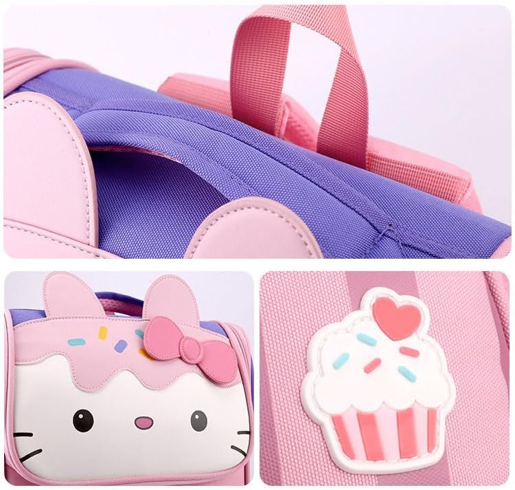 Cartable Bleu Kawaii Hello Kitty