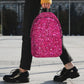Cartable Paillettes Rose
