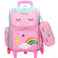 Cartable à roulette Licorne