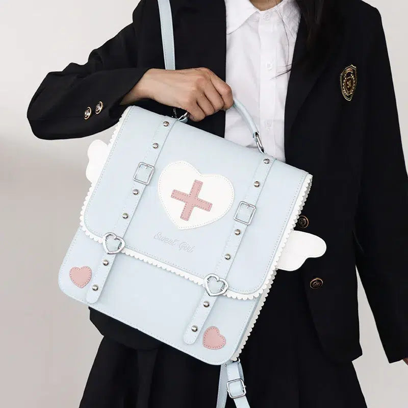 Cartable Japonais Bleu en Cuir