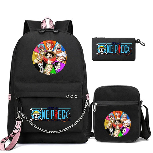 Cartable One Piece - Sac à Dos One Piece - Equipage du Chapeau de Paille