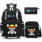Cartable One Piece - Sac à Dos One Piece - Drapeau Pirate Jolly Roger