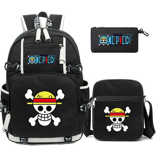 Cartable One Piece - Sac à Dos One Piece - Drapeau Pirate Jolly Roger