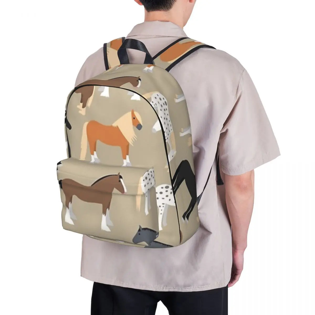 Cartable Cheval Étudiant