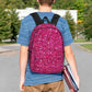 Cartable Paillettes Rose