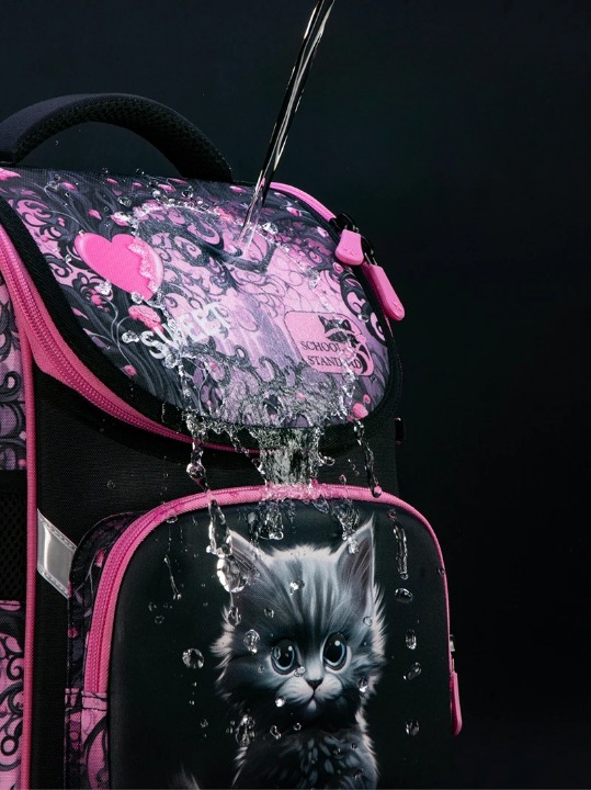 Cartable Rose Chat pour Cours