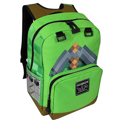 Cartable Minecraft Vert