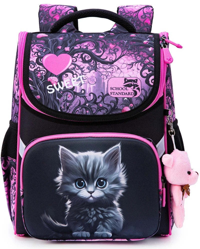 Cartable Rose Chat pour Cours