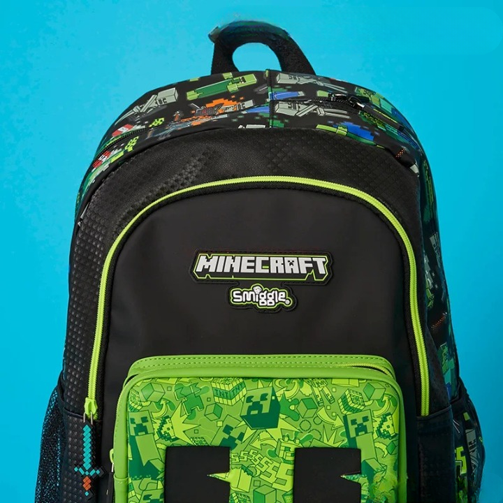 Cartable Vert Minecraft Pour Enfant