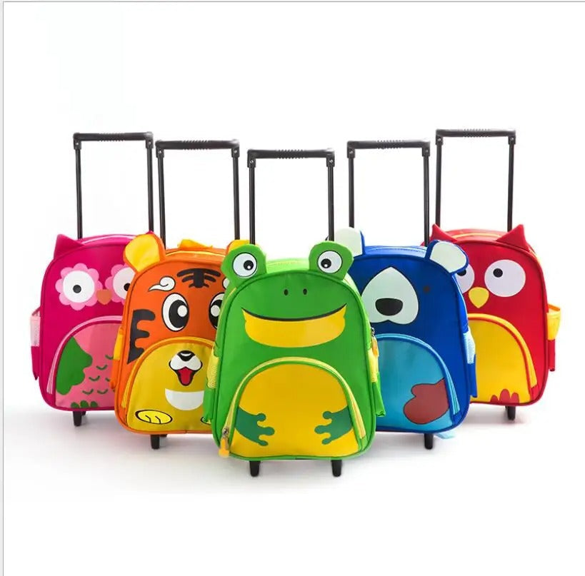 Cartable à Roulettes Hibou Fille
