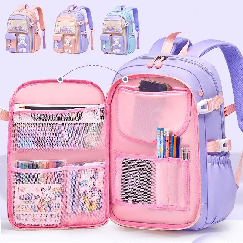 Cartable Kawaii Violet Pour Enfant