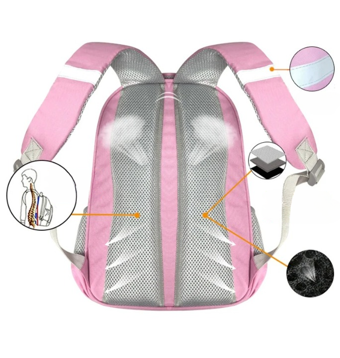 Cartable Papillon Rose pour Élèves